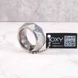 Premium Hexagonal Glans Ring (Hand Polished) - Steel & Titanium | Gold & Rainbow