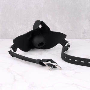 The Blank Slate Mask + Gag — No Face, No Voice, No Say
