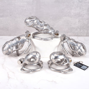 The Phantom Titanium Chastity - With D Rings for belt.