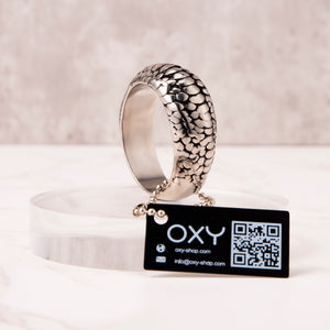 Dragon Scales Glans ring - Steel & 24K Gold