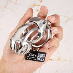 Atlas Custom Reinforced Chastity Cage with D - Rings - Oxy - shop