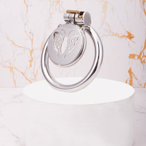 CH61 - Mini Flat Plate Chastity – Heart or Butterfly Pattern - Oxy - shop