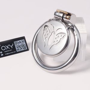 CH61 - Mini Flat Plate Chastity – Heart or Butterfly Pattern - Oxy - shop