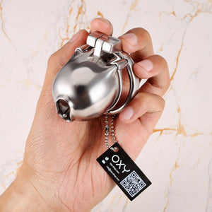 Dominion PA – Custom Steel Chastity Cage with Integrated PA Lock - Oxy - shop