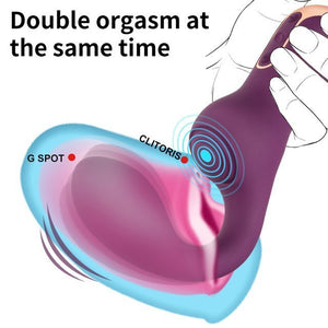 EchoDuo Female Vibrator – Dual Stimulation for G - Spot and Clitoris - Oxy - shop