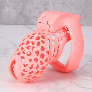 EcoSeal - Lattice Chastity Cage Pink - Oxy-shop