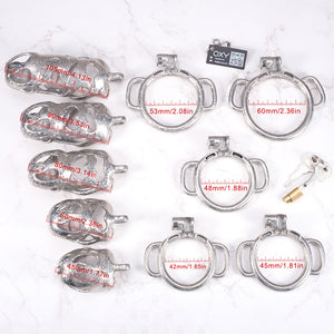 The Phantom Titanium Chastity - With D Rings for belt.