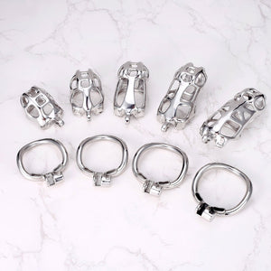 Guardian Arc – Stainless Steel Chastity Cage (Curved Ring Edition) - 5 Sizes - Oxy - shop