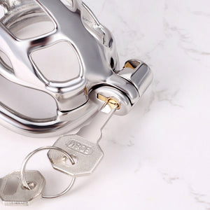 Guardian Arc – Stainless Steel Chastity Cage (Curved Ring Edition) - 5 Sizes - Oxy - shop