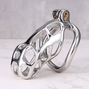 Guardian Arc – Stainless Steel Chastity Cage (Curved Ring Edition) - 5 Sizes - Oxy - shop