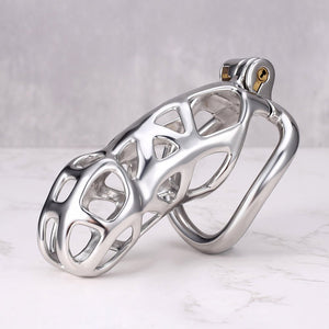 Guardian Arc – Stainless Steel Chastity Cage (Curved Ring Edition) - 5 Sizes - Oxy - shop