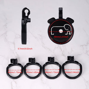 NeverForget – Micro Chastity Cage (Black/Red/Pink) - Oxy - shop