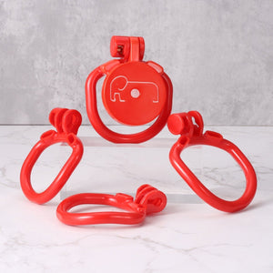 NeverForget – Micro Chastity Cage (Black/Red/Pink) - Oxy - shop