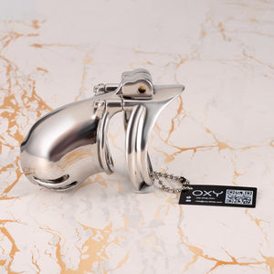 Obsidian PA – Custom Steel Chastity Cage with Integrated PA Lock - Oxy - shop