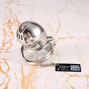 Obsidian PA – Custom Steel Chastity Cage with Integrated PA Lock - Oxy - shop