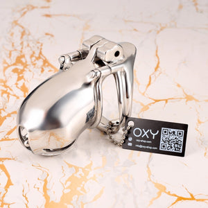 Obsidian PA – Custom Steel Chastity Cage with Integrated PA Lock - Oxy - shop