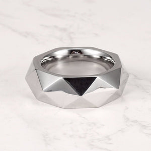 Premium Hexagonal Glans Ring (Hand Polished) - Steel & Titanium | Gold & Rainbow - Oxy-shop