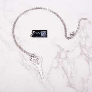 Queen Heart Shaped Key Necklace - Personalized Letters - Oxy - shop