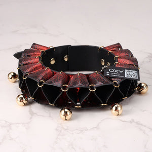 Real SnakeSkin Female Submissive Collar - Service Bell - Oxy-shop