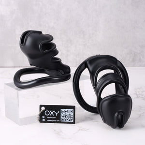 SnakeCage – Narrow Open Frame Chastity Cage (2 Sizes - 2 colors) - Oxy - shop