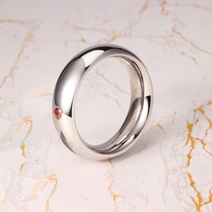 Stainless Steel Jeweled Cock Rings – 4 Sizes | Luxury Hard Steel with Incrusted Gem - Oxy - shop