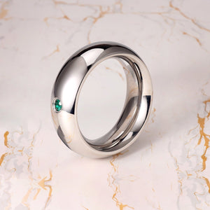 Stainless Steel Jeweled Cock Rings – 4 Sizes | Luxury Hard Steel with Incrusted Gem - Oxy - shop