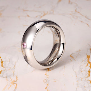 Stainless Steel Jeweled Cock Rings – 4 Sizes | Luxury Hard Steel with Incrusted Gem - Oxy - shop
