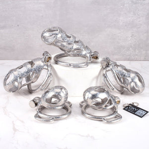 The Phantom Titanium Chastity - With D Rings for belt. - Oxy-shop