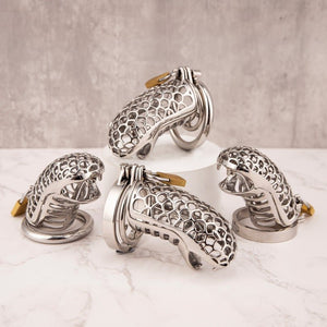 24K Gold Dragon Chastity FLAT Ring 3.34" / 85mm - Oxy-shop