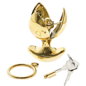 24K Gold Locking Butt Plug - Oxy-shop