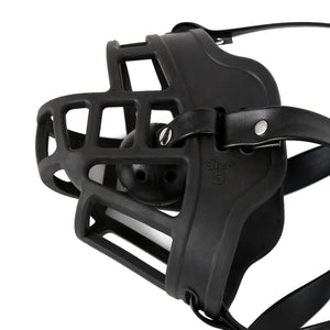 BDSM dog Muzzle harness with ball gag - Oxy-shop