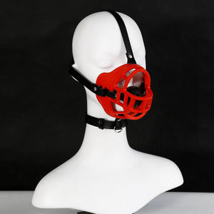 BDSM dog Muzzle harness with ball gag - Oxy-shop