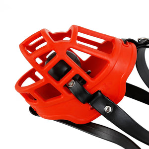 BDSM dog Muzzle harness with ball gag - Oxy-shop