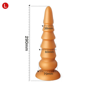 Bit by bit to a stretched butthole - Silicone Anal plug - Oxy-shop