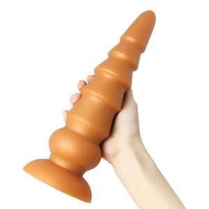 Bit by bit to a stretched butthole - Silicone Anal plug - Oxy-shop