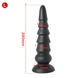 Bit by bit to a stretched butthole - Silicone Anal plug - Oxy-shop