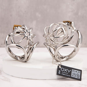 CH09-V2 - Steel Chastity with Balls Support - Oxy-shop