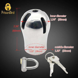 CH29 - Luxury PA Chastity Cage / Titanium PA Lock - Oxy-shop