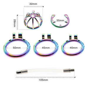 CH33 - Short - 1.77''/45mm - Catheter Option - Rainbow Effect - Oxy-shop