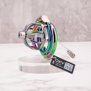 CH33 - Short - 1.77''/45mm - Catheter Option - Rainbow Effect - Oxy-shop