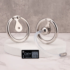CH47 - Negative Chastity Cage with Catheter - Oxy-shop