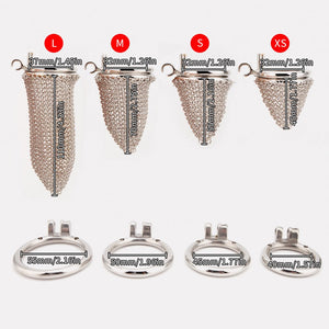 CH50 - Lancelot Chastity Cage - Mesh Cock Cage - Oxy-shop