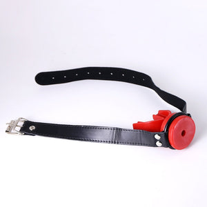 Chomp Mouth Gag with piss-hose / Piss play - Oxy-shop