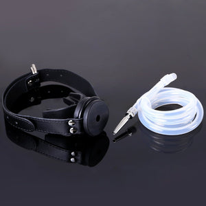 Chomp Mouth Gag with piss-hose / Piss play - Oxy-shop