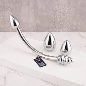 Double ended anal plug - 4 Changeable bulbs included - Oxy-shop