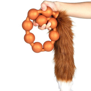 Fox Tail - Large Anal Beads Plug - Oxy-shop