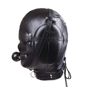 Headgear With Mouth Ball Gag - ''Hood to be'' - Oxy-shop