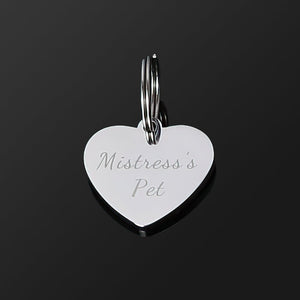 Heart BDSM Tag - Cum Slut/Sissy/Slave/Pet - Oxy-shop