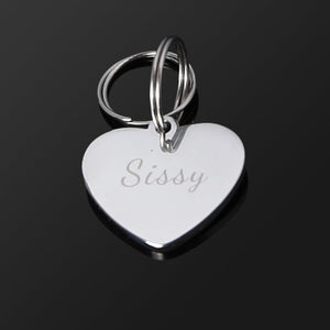 Heart BDSM Tag - Cum Slut/Sissy/Slave/Pet - Oxy-shop