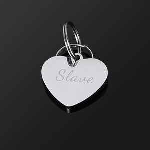Heart BDSM Tag - Cum Slut/Sissy/Slave/Pet - Oxy-shop